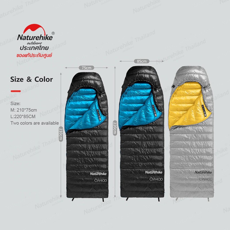 Naturehike Ultralight White Goose Down Sleeping Bag 750/550 Fill Power ...